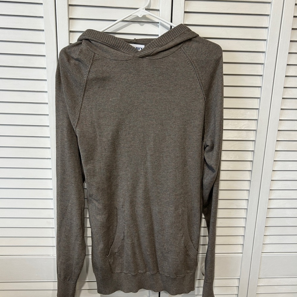 Old Navy Men's Taupe hooded sweater